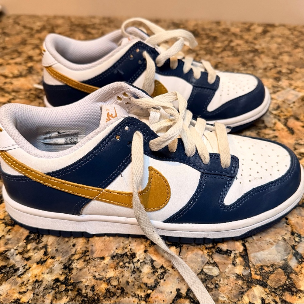 Nike Kids' Navy and Mustard Sneakers